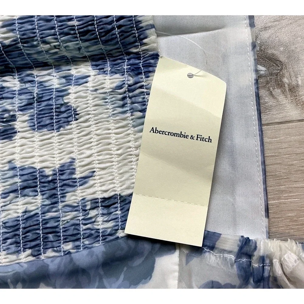 Abercrombie & Fitch Floral Maxi Dress‎ Blue Small New With Tags